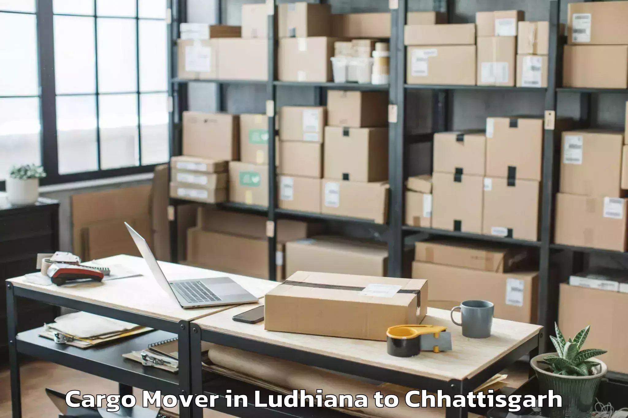 Easy Ludhiana to Kirandul Cargo Mover Booking